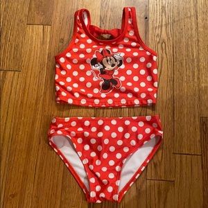 Minnie Mouse toddler polkadot swim suit